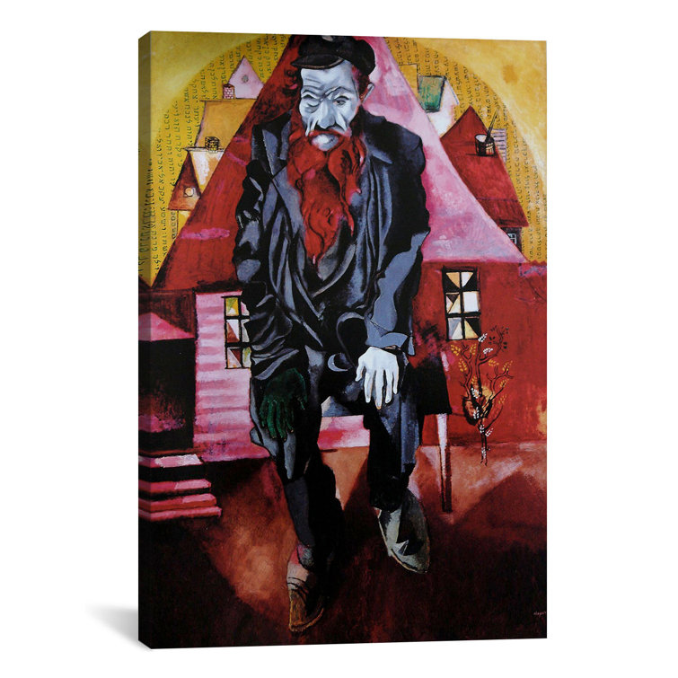 Vault W Artwork Red Jew, 1915 by Marc Chagall Print on Canvas Wayfair